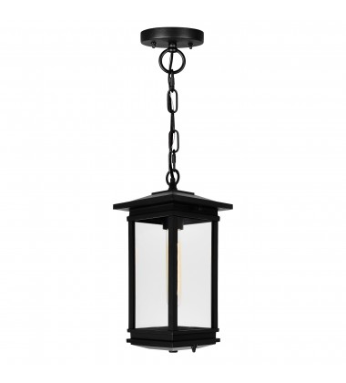 Oakwood 1 Light Outdoor Black Pendant (0422P7-1-101) - CWI  Oakwood 1 Light Outdoor Black Pendant (0422P7-1-101) - CWI