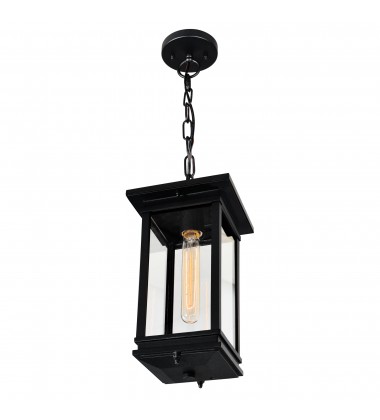 Oakwood 1 Light Outdoor Black Pendant (0422P7-1-101) - CWI  Oakwood 1 Light Outdoor Black Pendant (0422P7-1-101) - CWI