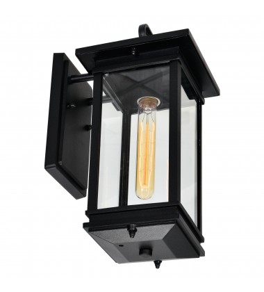 Oakwood 1 Light Outdoor Black Wall Lantern (0422W7-1-101) - CWI  Oakwood 1 Light Outdoor Black Wall Lantern (0422W7-1-101) - CWI