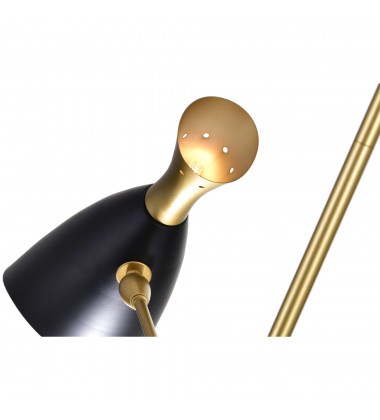  Rolin 12 Light Down Chandelier With Matte Black & Satin Gold Finish (1016P43-6-129) - CWI