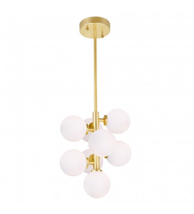  Arya 8 Light Pendant With Satin Gold Finish (1020P12-8-602) - CWI