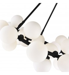  Arya 25 Light Chandelier With Black Finish (1020P26-25-101) - CWI
