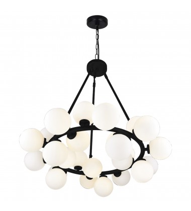  Arya 25 Light Chandelier With Black Finish (1020P26-25-101) - CWI