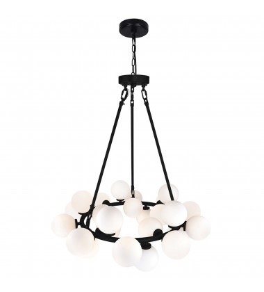  Arya 25 Light Chandelier With Black Finish (1020P26-25-101) - CWI