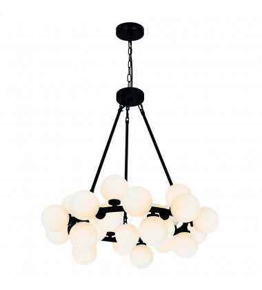  Arya 25 Light Chandelier With Black Finish (1020P26-25-101) - CWI