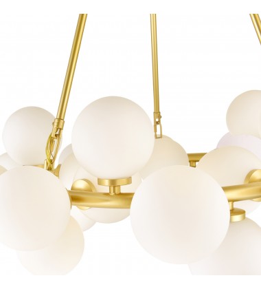  Arya 25 Light Chandelier With Satin Gold Finish (1020P26-25-602) - CWI