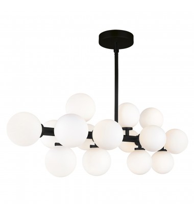  Arya 16 Light Chandelier With Black Finish (1020P36-16-101) - CWI