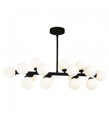  Arya 16 Light Chandelier With Black Finish (1020P36-16-101) - CWI