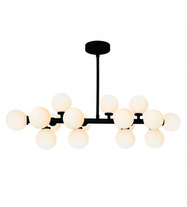  Arya 16 Light Chandelier With Black Finish (1020P36-16-101) - CWI