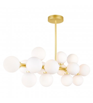  Arya 16 Light Chandelier With Satin Gold Finish (1020P36-16-602) - CWI