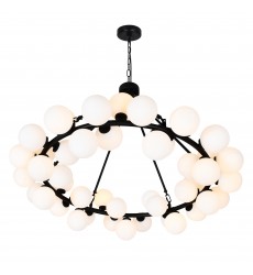  Arya 45 Light Chandelier With Black Finish (1020P39-45-101) - CWI
