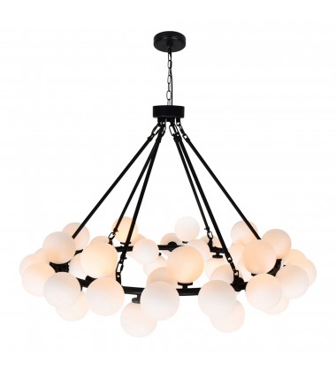  Arya 45 Light Chandelier With Black Finish (1020P39-45-101) - CWI
