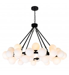  Arya 45 Light Chandelier With Black Finish (1020P39-45-101) - CWI