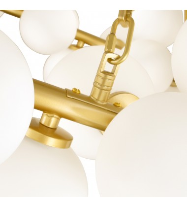  Arya 45 Light Chandelier With Satin Gold Finish (1020P39-45-602) - CWI