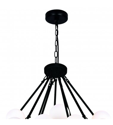  Arya 70 Light Chandelier With Black Finish (1020P39-70-101) - CWI