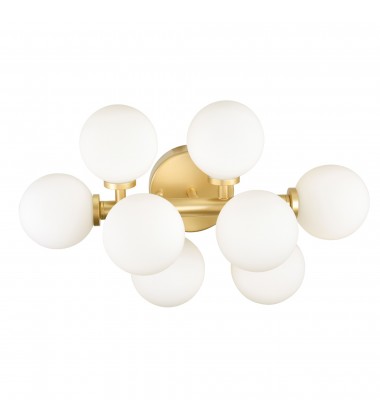  Arya 8 Light Wall Sconce With Satin Gold Finish (1020W18-8-602) - CWI