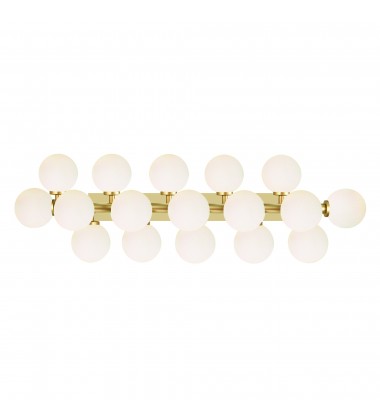  Arya 17 Light Wall Sconce With Satin Gold Finish (1020W36-17-602) - CWI