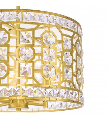  Belinda 4 Light Chandelier With Champagne Finish (1026P16-4-193) - CWI