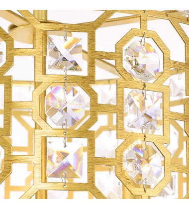  Belinda 4 Light Chandelier With Champagne Finish (1026P16-4-193) - CWI