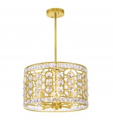  Belinda 4 Light Chandelier With Champagne Finish (1026P16-4-193) - CWI