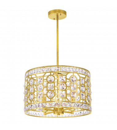  Belinda 4 Light Chandelier With Champagne Finish (1026P16-4-193) - CWI