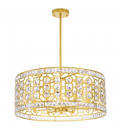 Belinda 6 Light Chandelier With Champagne Finish Belinda 6 Light Chandelier With Champagne Finish (1026P23-6-193) - CWI