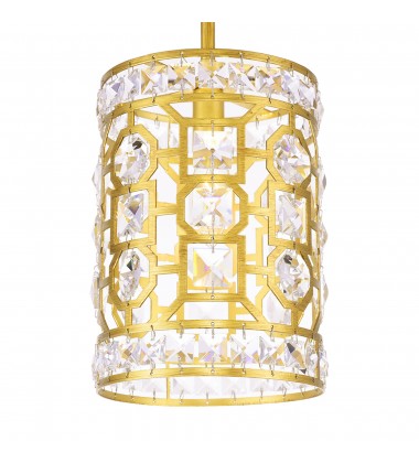  Belinda 1 Light Pendant With Champagne Finish (1026P7-1-193) - CWI