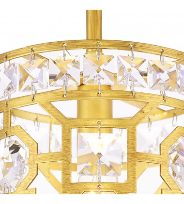  Belinda 1 Light Pendant With Champagne Finish (1026P7-1-193) - CWI