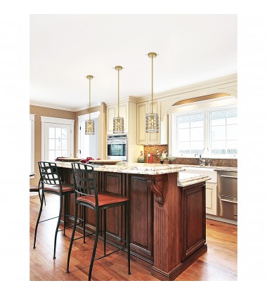  Belinda 1 Light Pendant With Champagne Finish (1026P7-1-193) - CWI