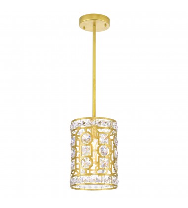  Belinda 1 Light Pendant With Champagne Finish (1026P7-1-193) - CWI