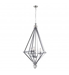 CWI-Calista 3 Light Chandelier With Chrome Finish (1027P20-3-601)
