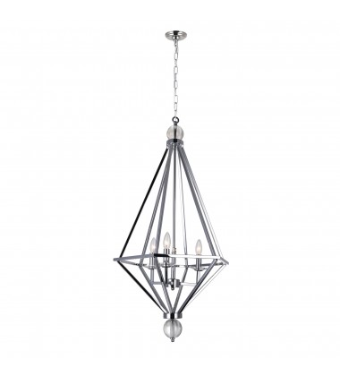 Calista 3 Light Chandelier With Chrome Finish Calista 3 Light Chandelier With Chrome Finish (1027P20-3-601) - CWI