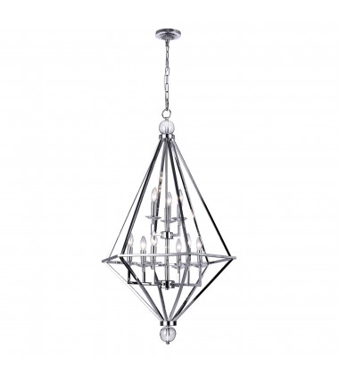  Calista 9 Light Chandelier With Chrome Finish (1027P26-9-601) - CWI