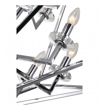  Calista 12 Light Chandelier With Chrome Finish (1027P32-12-601) - CWI