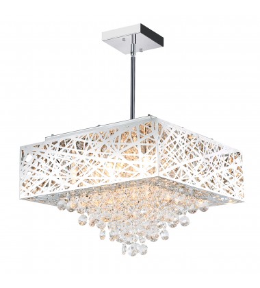  Eternity 9 Light Chandelier With Chrome Finish (1032P18-9-601-S) - CWI