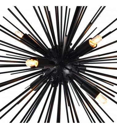  Savannah 6 Light Chandelier With Black Finish (1034P16-6-101) - CWI