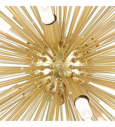  Savannah 6 Light Chandelier With Gold Leaf Finish (1034P16-6-620) - CWI