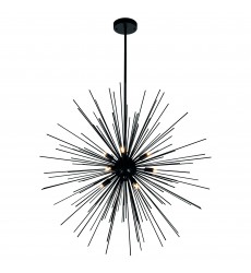  Savannah 9 Light Chandelier With Black Finish (1034P30-9-101) - CWI