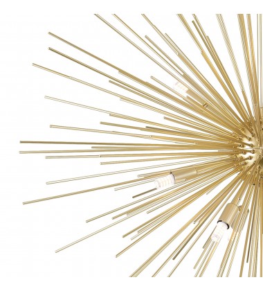  Savannah 9 Light Chandelier With Gold Leaf Finish (1034P30-9-620) - CWI