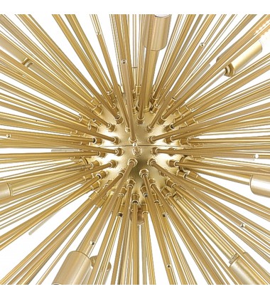  Savannah 9 Light Chandelier With Gold Leaf Finish (1034P30-9-620) - CWI