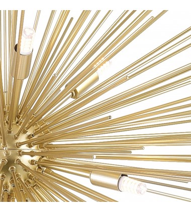  Savannah 9 Light Chandelier With Gold Leaf Finish (1034P30-9-620) - CWI