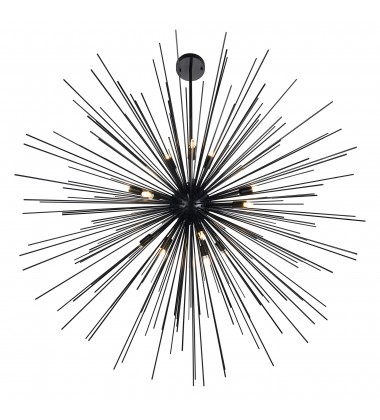  Savannah 14 Light Chandelier With Black Finish (1034P40-14-101) - CWI
