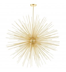  Savannah 14 Light Chandelier With Gold Leaf Finish (1034P40-14-620) - CWI