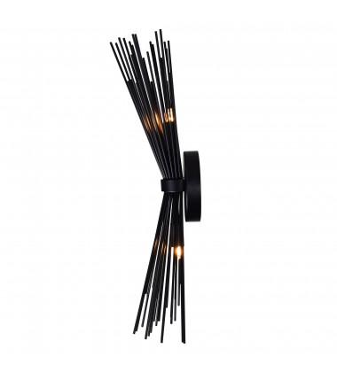  Savannah 2 Light Wall Sconce With Black Finish (1034W8-2-101) - CWI