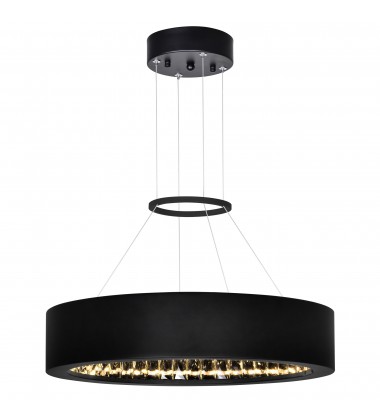  Rosalina LED Chandelier With Matte Black Finish (1040P16-101) - CWI