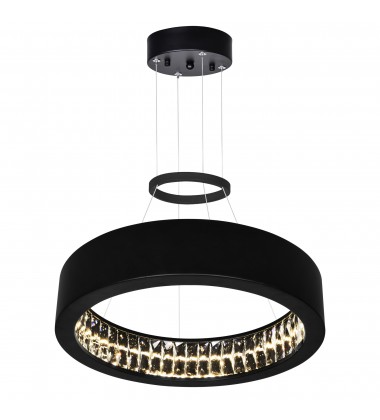  Rosalina LED Chandelier With Matte Black Finish (1040P16-101) - CWI