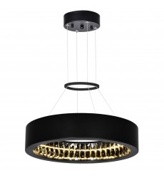  Rosalina LED Chandelier With Matte Black Finish (1040P16-101) - CWI