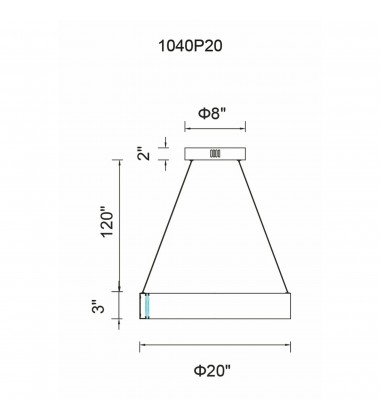  Rosalina LED Chandelier With Matte Black Finish (1040P20-101) - CWI