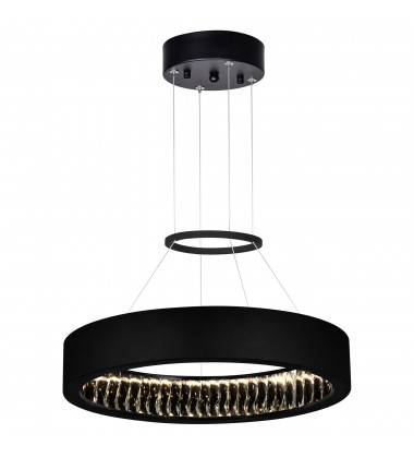  Rosalina LED Chandelier With Matte Black Finish (1040P20-101) - CWI