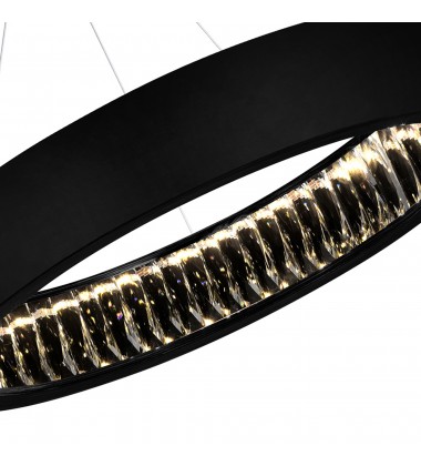  Rosalina LED Chandelier With Matte Black Finish (1040P26-101) - CWI